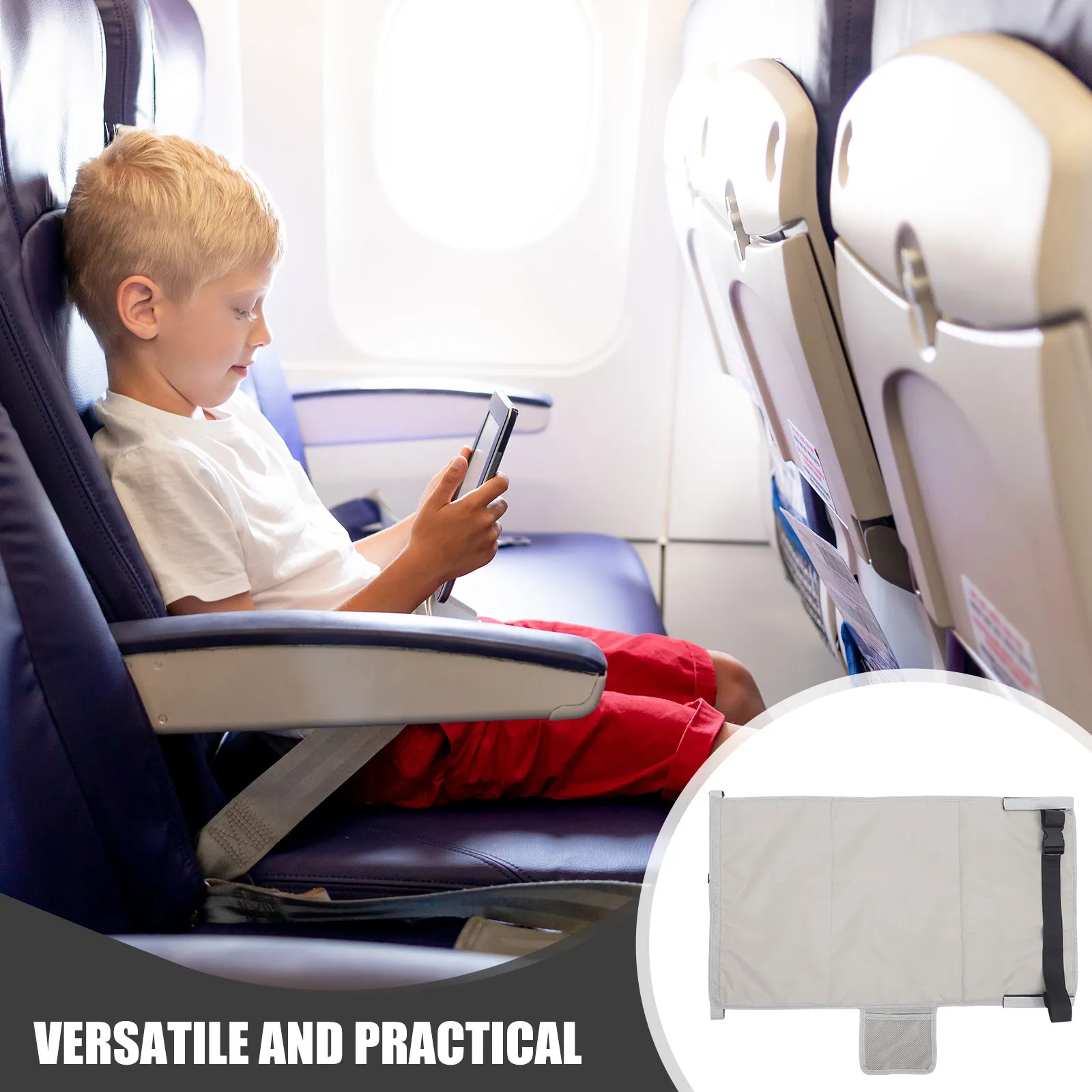 

1Set Airplane Seat Extender for Toddlers Child Airplane Travel Bed Compact Foldable Aircraft Seat Booster Pad Infant Flying