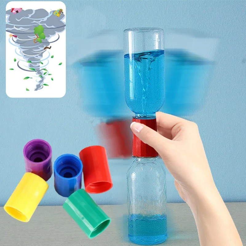 Vortex Water Tornado Swirl Maker Novelty Science Toy Creative Connector DIY Experiment Puzzle Leisure Desktop Toy Holiday Gift