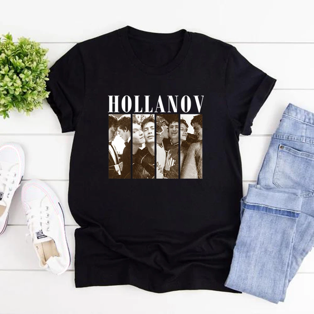 

We Didn't Even Kiss Hollanov Couple T-Shirt Heated Rivalry Inspired Shirt Ilya and Shane Tee Hockey Romance T-shirts Unisex Tops