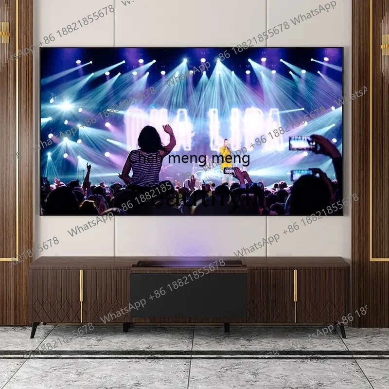 

N178 88-100-120 inch laser TV cabinet electric intelligent projection short focus special telescopic floor cabinet