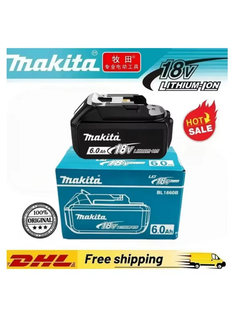 ? 6Ah 100% Originele Makita 18V Batterij BL1820B Oplaadbare Lithium-Ion Batterij voor Makita 18V Elektrisch Gereedschap Vervang de batterij ? - afbeelding 2