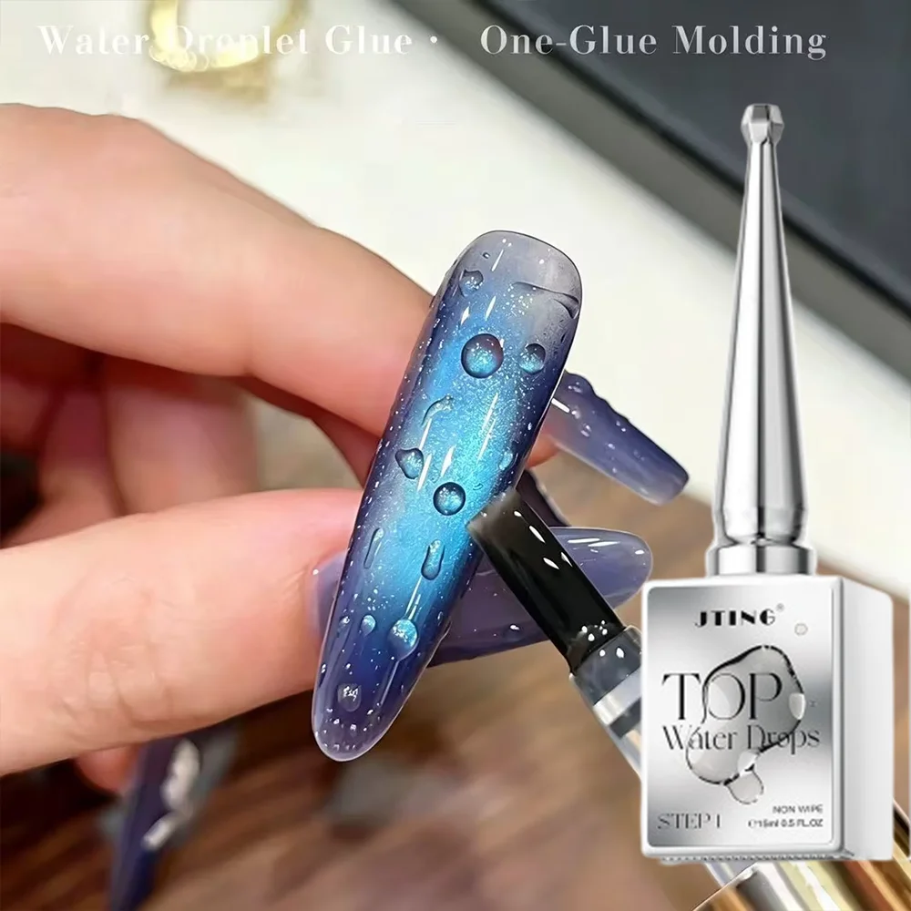 

1/2Pcs Summer Clear Water Droplet Gel Nail Polish 3D Waterdrop Drop Bubble Effect Nails Gel Polish Soak Off UV Manicure Varnish