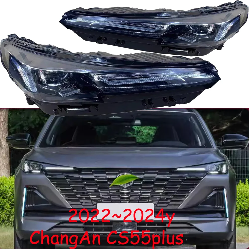 

1pcs car accessories CHANG AN bupmer head light changan CS55 PLUS headlight 2021~2022y daytime light ChangAn CS55 fog lamp