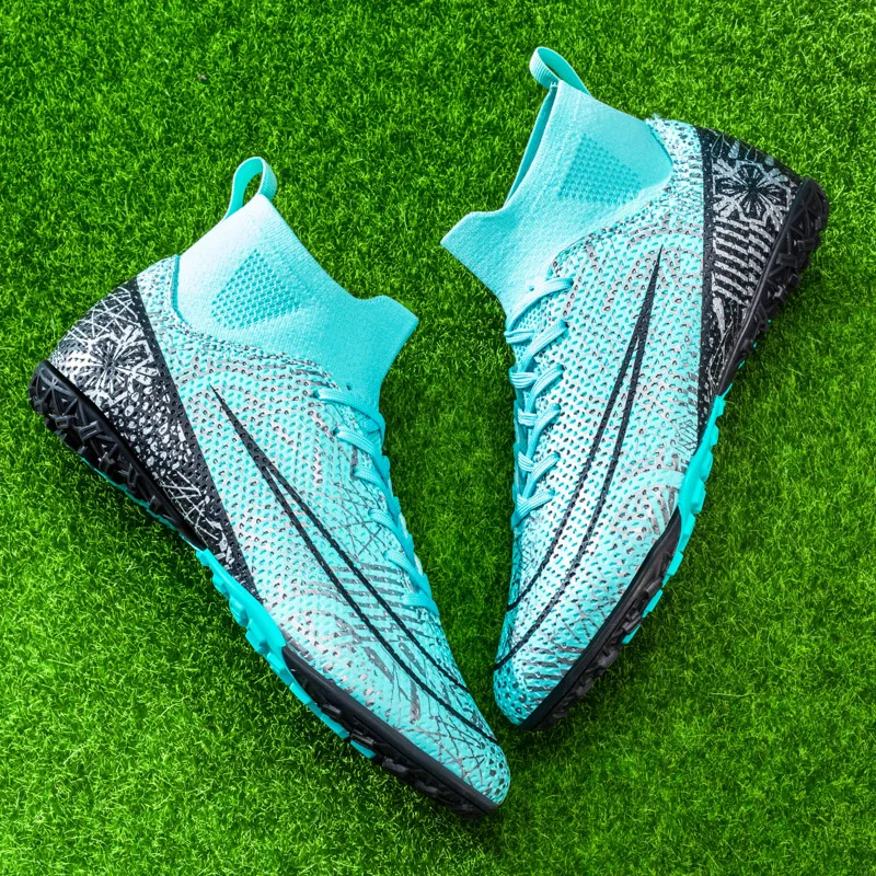 

Men Football Boots Studded Professional Resistant Soccer Shoes Outdoor Women TF/FG Sports Top Quality Unisex Football Shoes