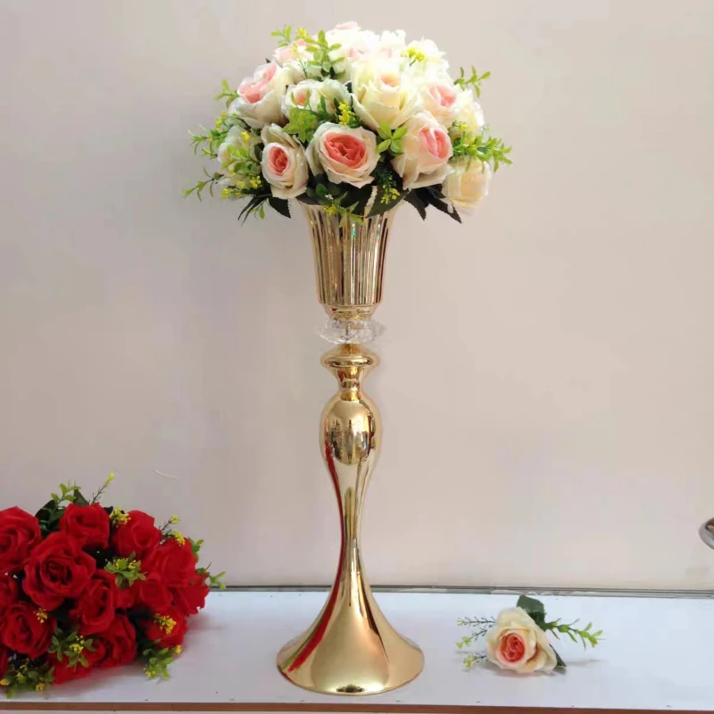 Dontalen Customised Wedding Decor Metal Table Decorative Flower Vase