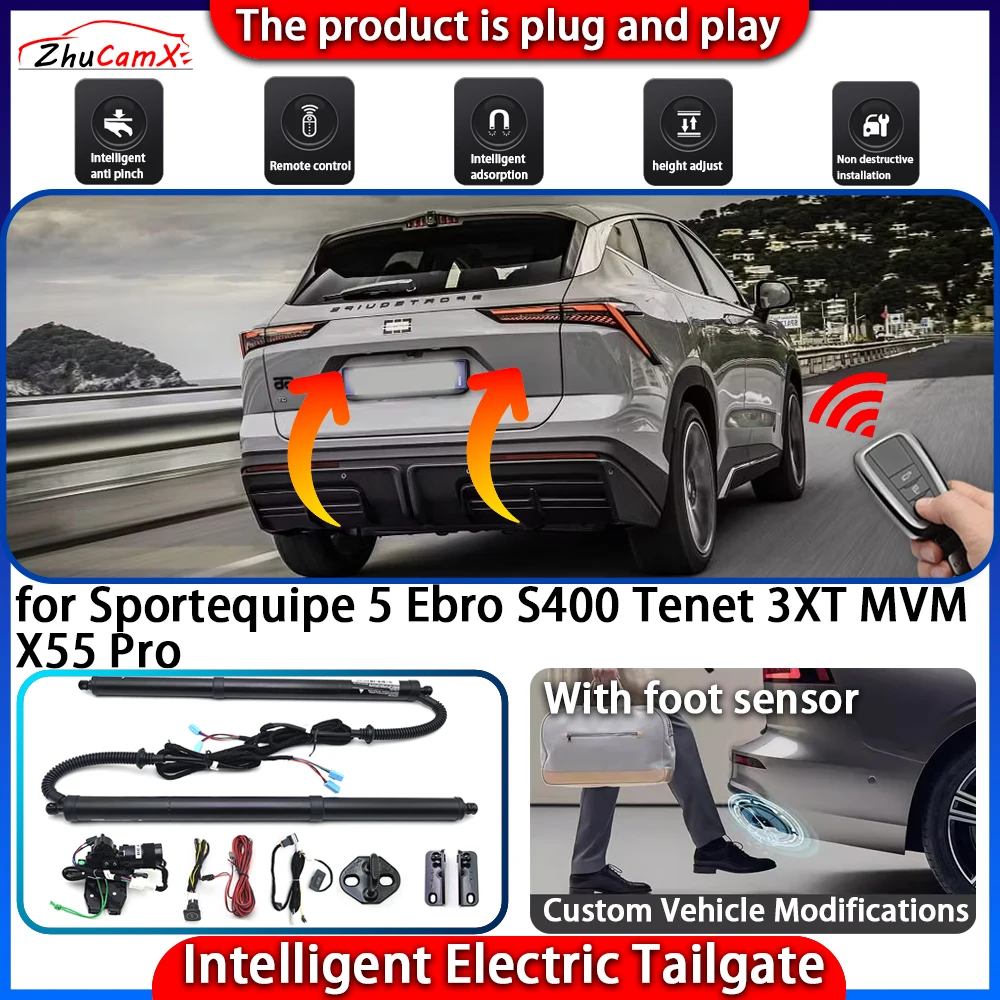 

Smart Powered Tailgate System for Sportequipe 5 Ebro S400 Tenet 3XT MVM X55 Pro Automatic Intelligent Trunk Lift Control Kit