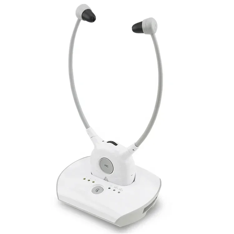 APH100 TV wireless headphones hearing system with microphone for TV & music