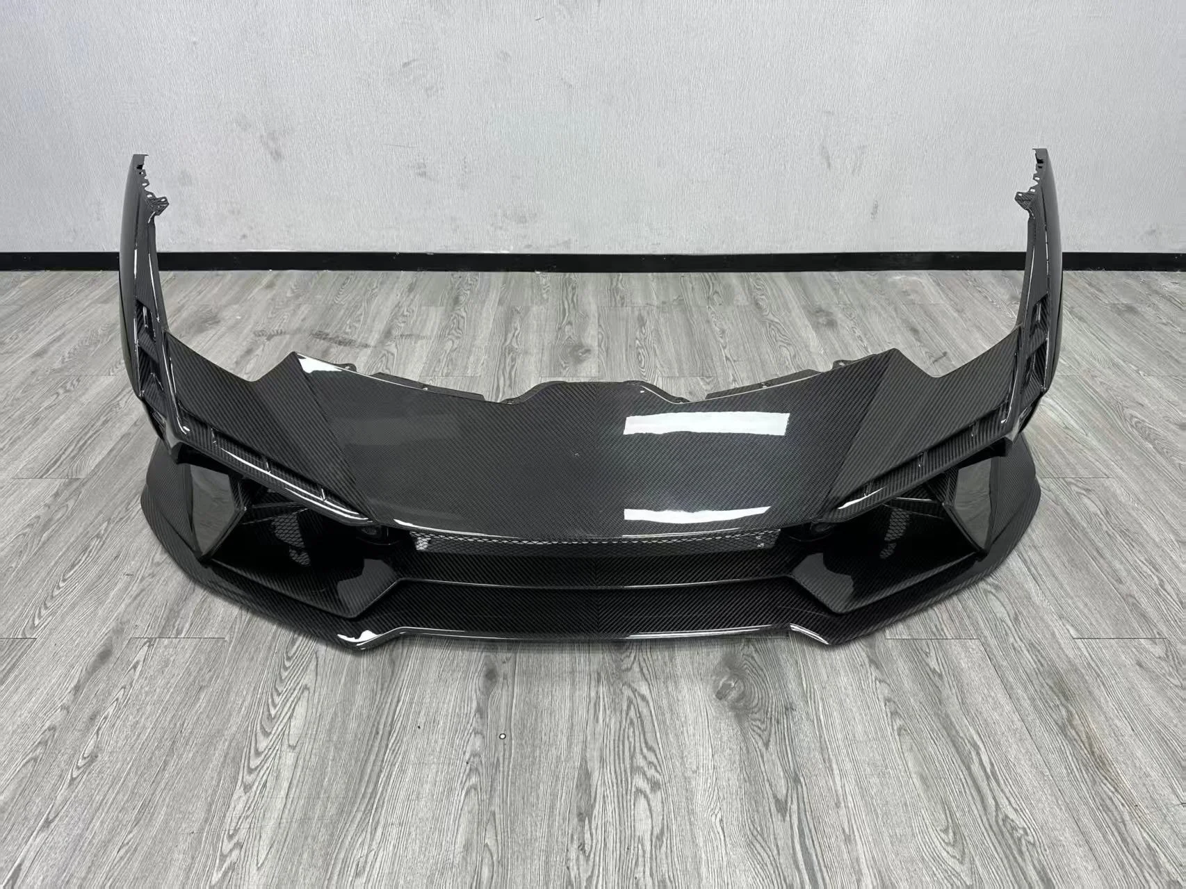 Complete OEM Facelift Conversion & Custom BuildFor Huracan LP580 LP610 EVO Tecnica Style Dry Carbon Front Bumper - Supercar Ex