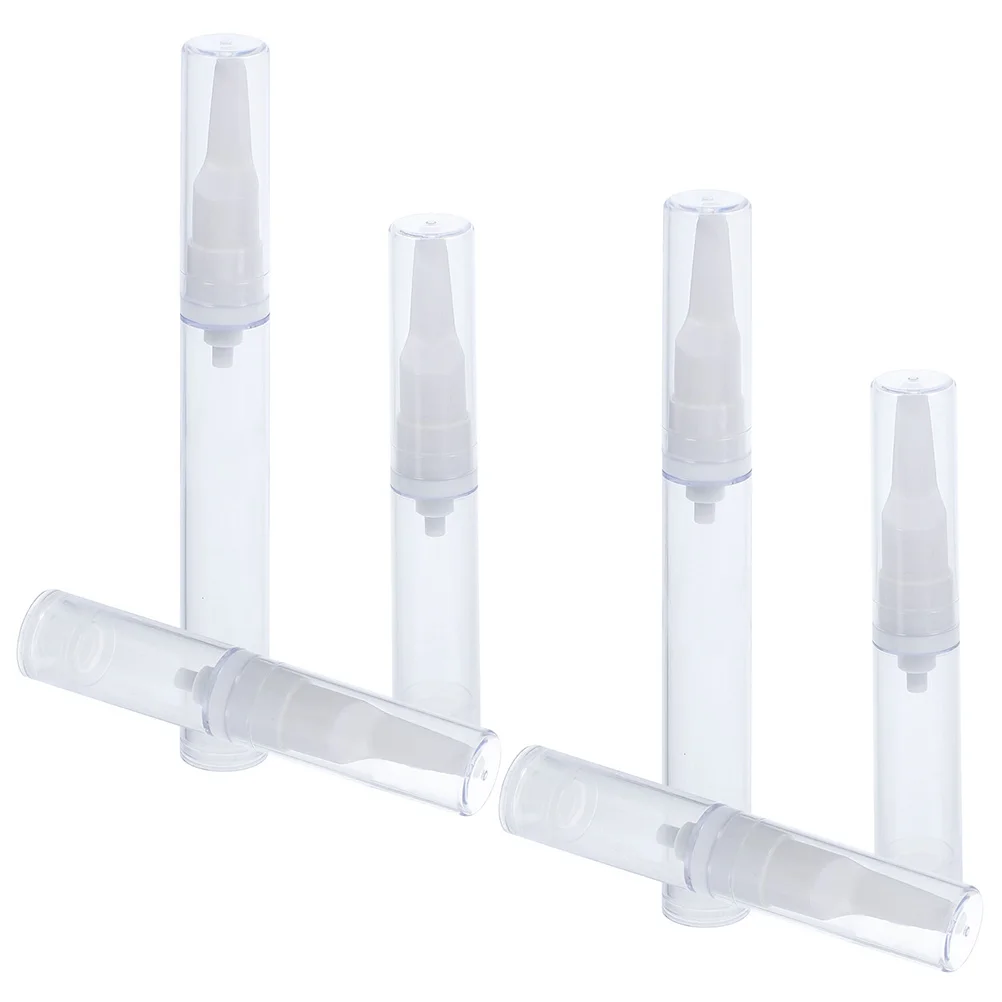 

3 Piece Travel Lotion Pump Bottles 5ml 10ml 15ml Airless Plastic Dispenser Vacuum Empty Refillable Cosmetics Toiletries Set