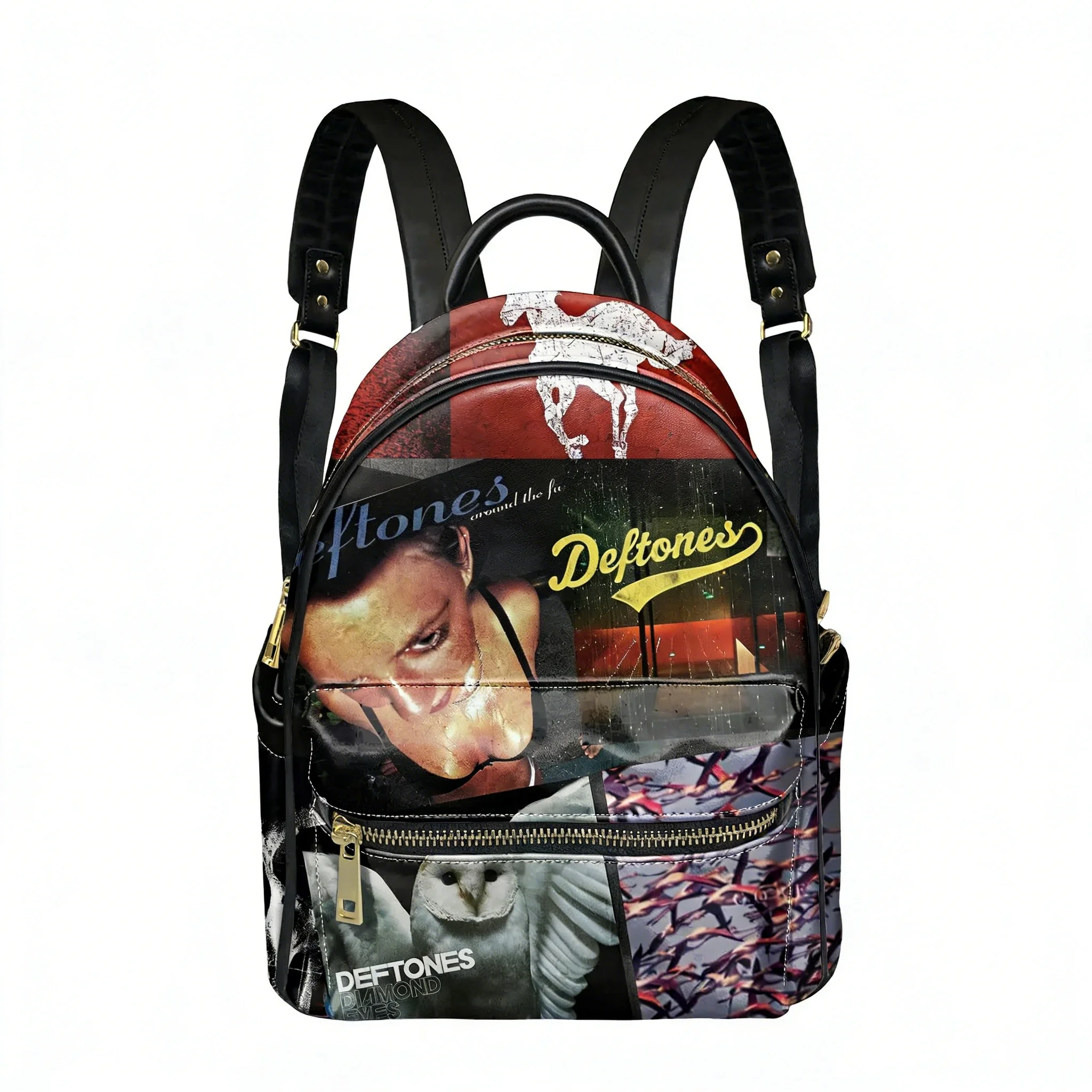 

Deftones Metal Rock Band Backpack Womens Men Personalized Double Shoulder Bag Business Travel Bookbag Rucksack Gift Daypack