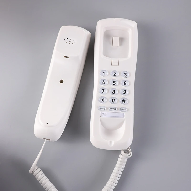 F3MA Wall Phone Fixed Landline Wall Telephones with Speed Dial- and Memory Buttons