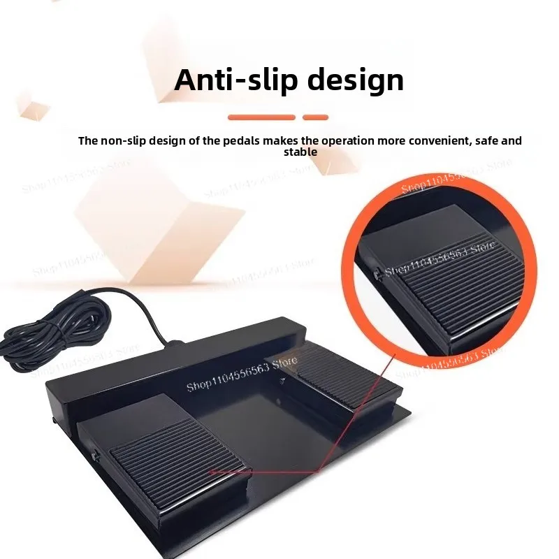 USB Foot Switch 2-Position Custom Mouse Button Industrial Machine Tool
