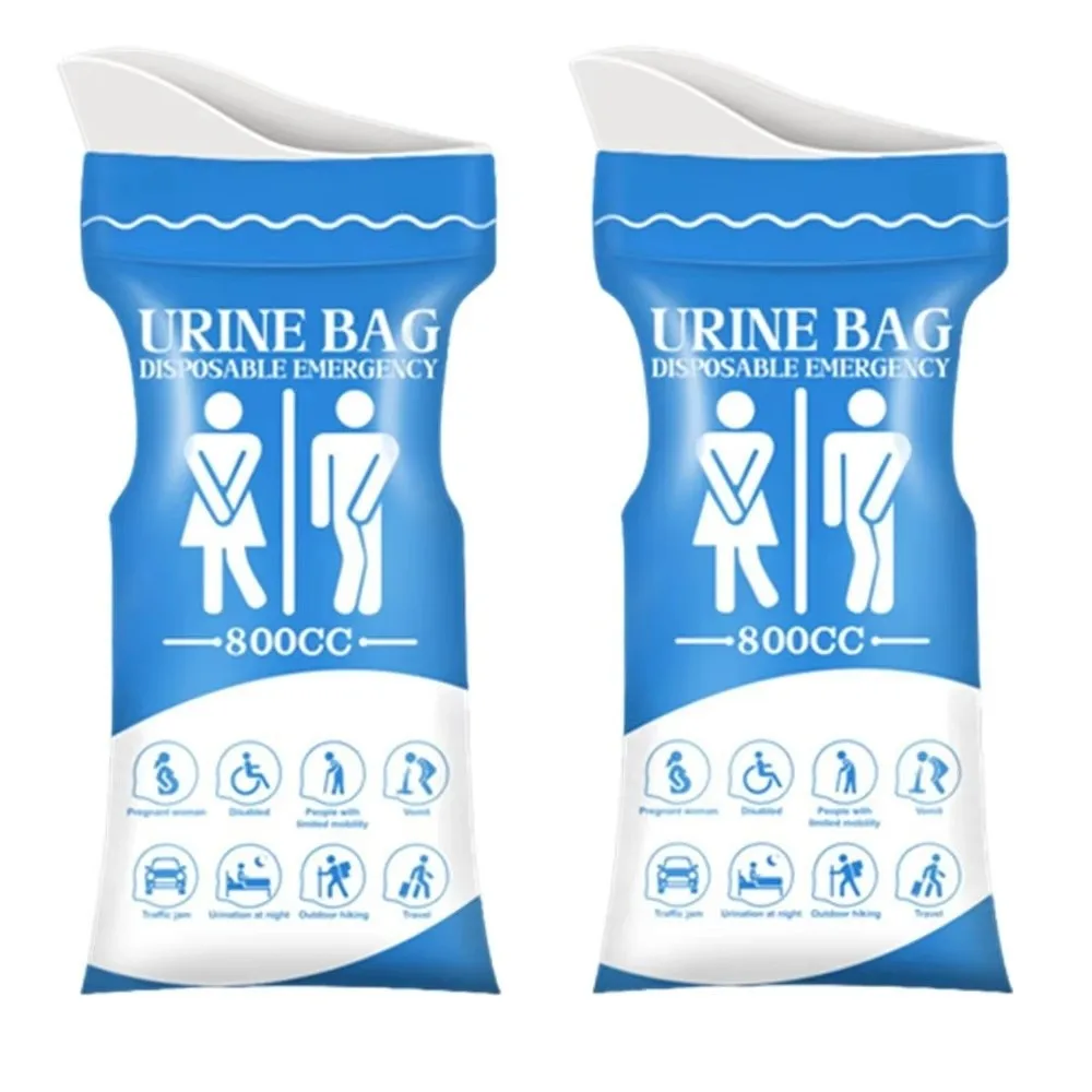 10Pcs 800ml Disposable Emergency Urinal Bags Unisex Vomit Bag Portable Toilet for Car Travel Camping