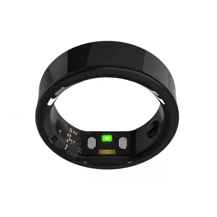 New Design Wireless Rechargeable 5ATM Waterproof Stainless Steel Smart Ring Sleep Monitoring Heart Rate Monitor Health Tracker