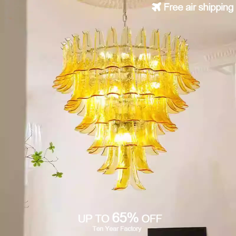 

European Style Modern Green Tree Crystal LED Pendant Light Dimmable with Remote Control Hanging Chandelier for Living Room Inter