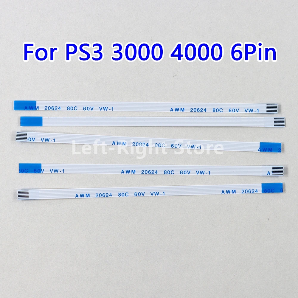 10pcs interruttore di accensione/spegnimento di alta qualità ripristina cavo a nastro 6 pin 4K 4000 per ps3 Playstation 3 super slim