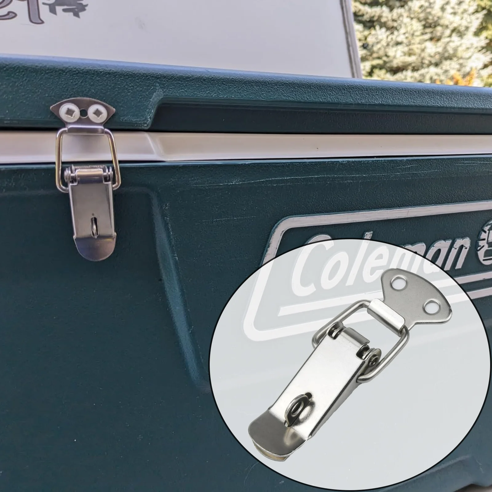 Steel Spring Loaded Toggle Latch Cabinet Spring Catch Boxes Handle Lock Clamp Hasps Duck Billed Buckle Suitcase Hardware Fitting