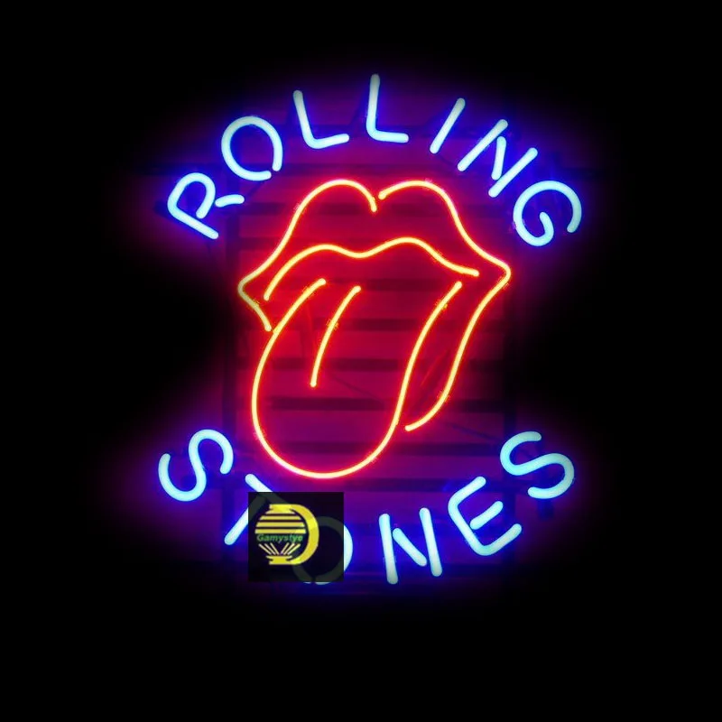 Neon Sign Brand New Rollin Neon Bulb Sign Lamp Neon Light Sign Beer Bar Club Wall Hanging Lamps for Wall Room Decor Handmade