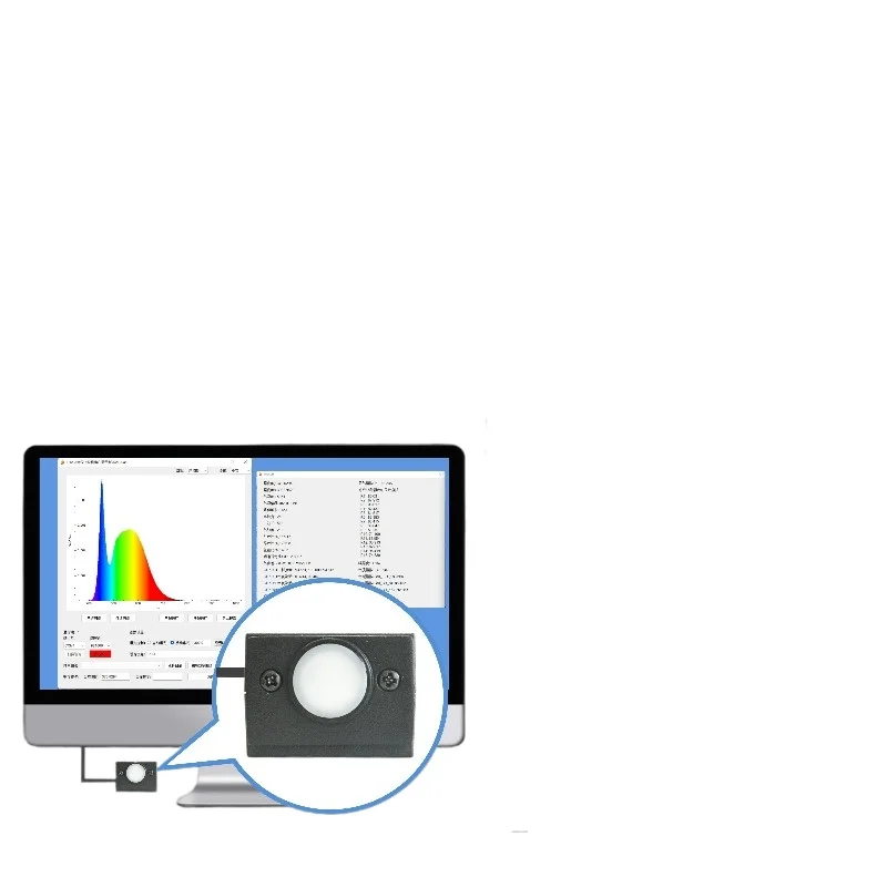 P3 handheld spectrometer, light meter, color rendering index tester, color temperature detection and analysis, measurable large