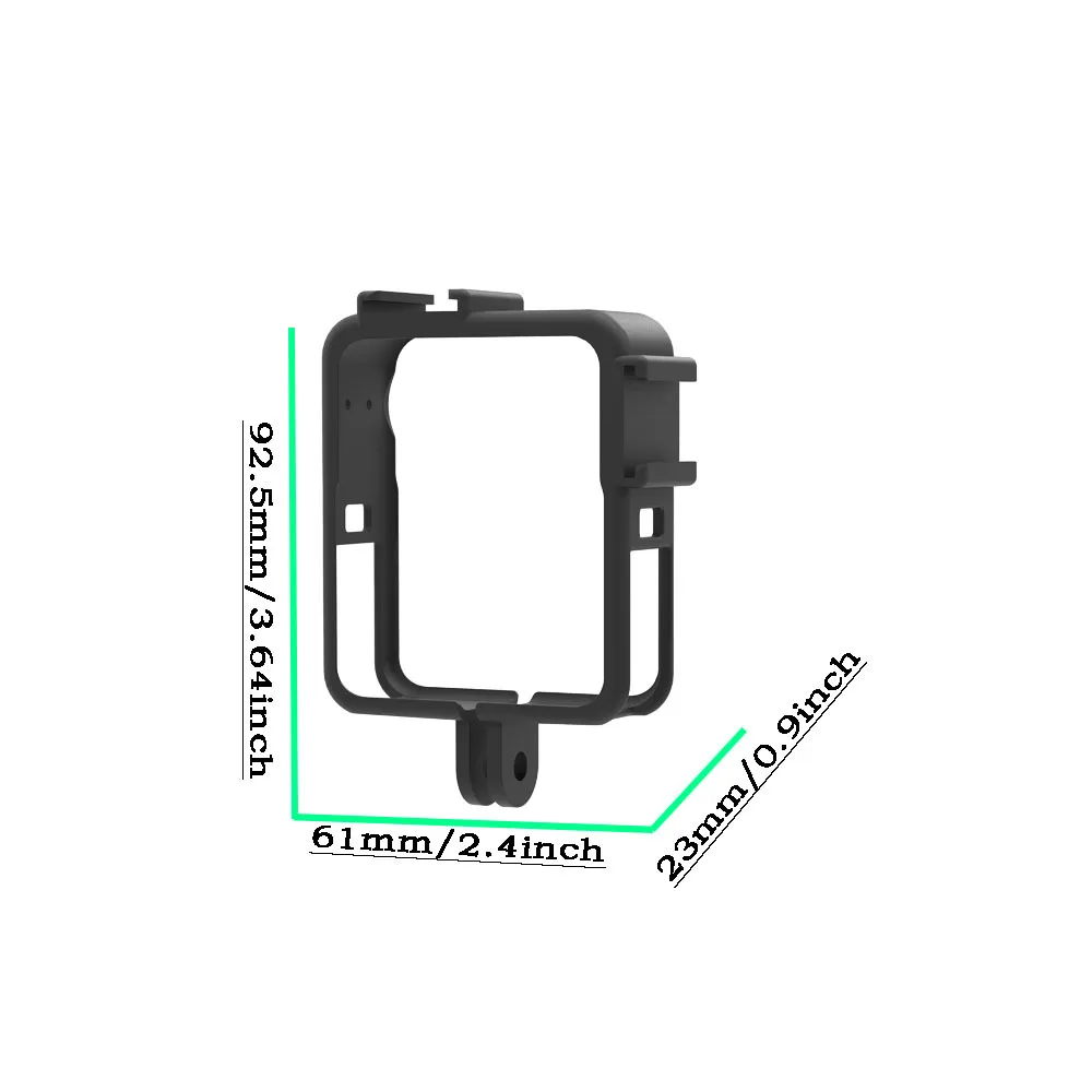 Protective Frame for DJI OSMO NANO Protective Case with two Cold Shoe Mounts Action Camera Accessories