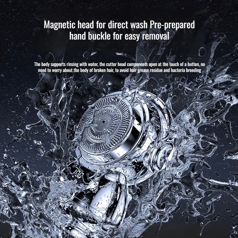 Бритва для автомобиля с магнитным плавающим лезвием и цифровым дисплеем