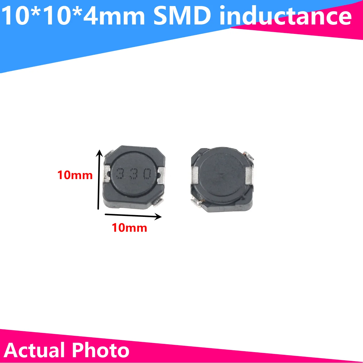 

10PCS SMD Power Inductors CDRH104R CD104R 10*10*4MM 2.2UH 3.3UH 4.7UH 6.8UH 10UH 22UH 33UH 47UH 68UH 100UH 220/330/470/680UH