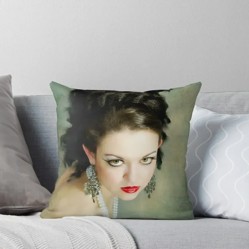 

Feathery Glitz Throw Throw Pillow christmas supplies Luxury Room Decorative Cushions pillow pillowcase pillow
