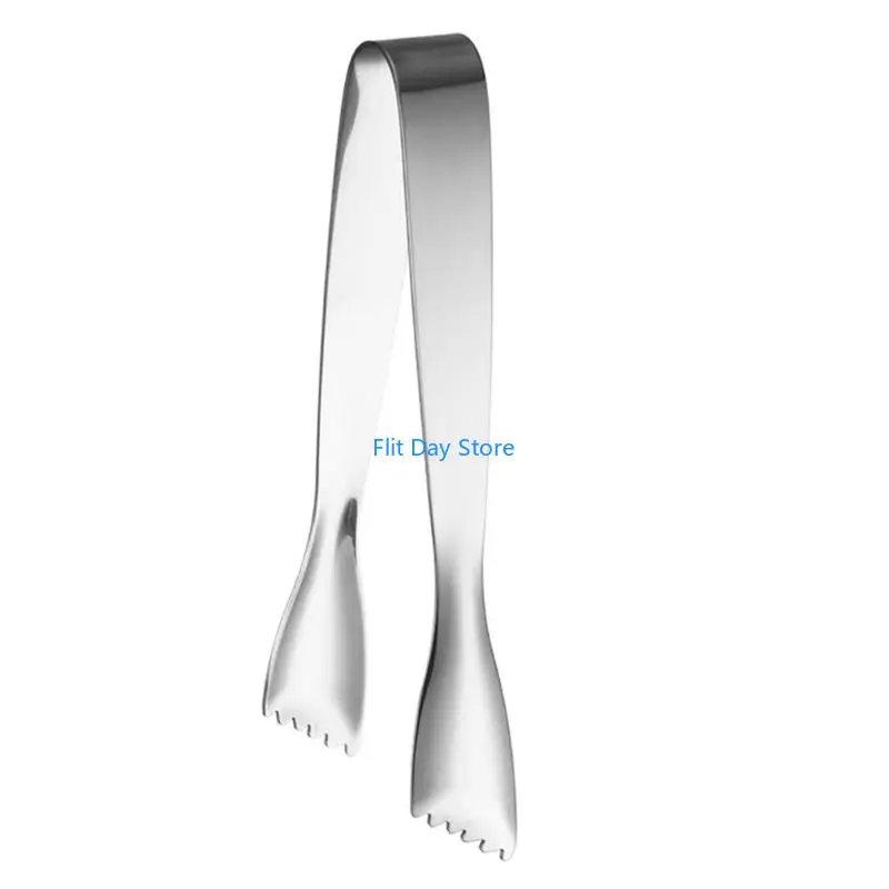 F92C Commercial Grade Stainless Steel Tongs Heat Resistant Ice Clamp For Beverage Stations Practical Kitchen Gadget