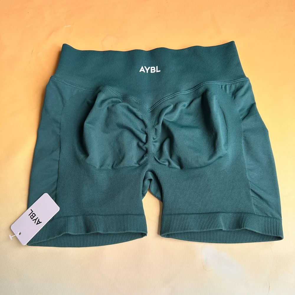 Marken-Nahtlose Yoga-Shorts — Po-formende Fitness-Shorts, Dehnbare Kompressions-Shorts für Damen, Feuchtigkeitsableitend – Detail 25