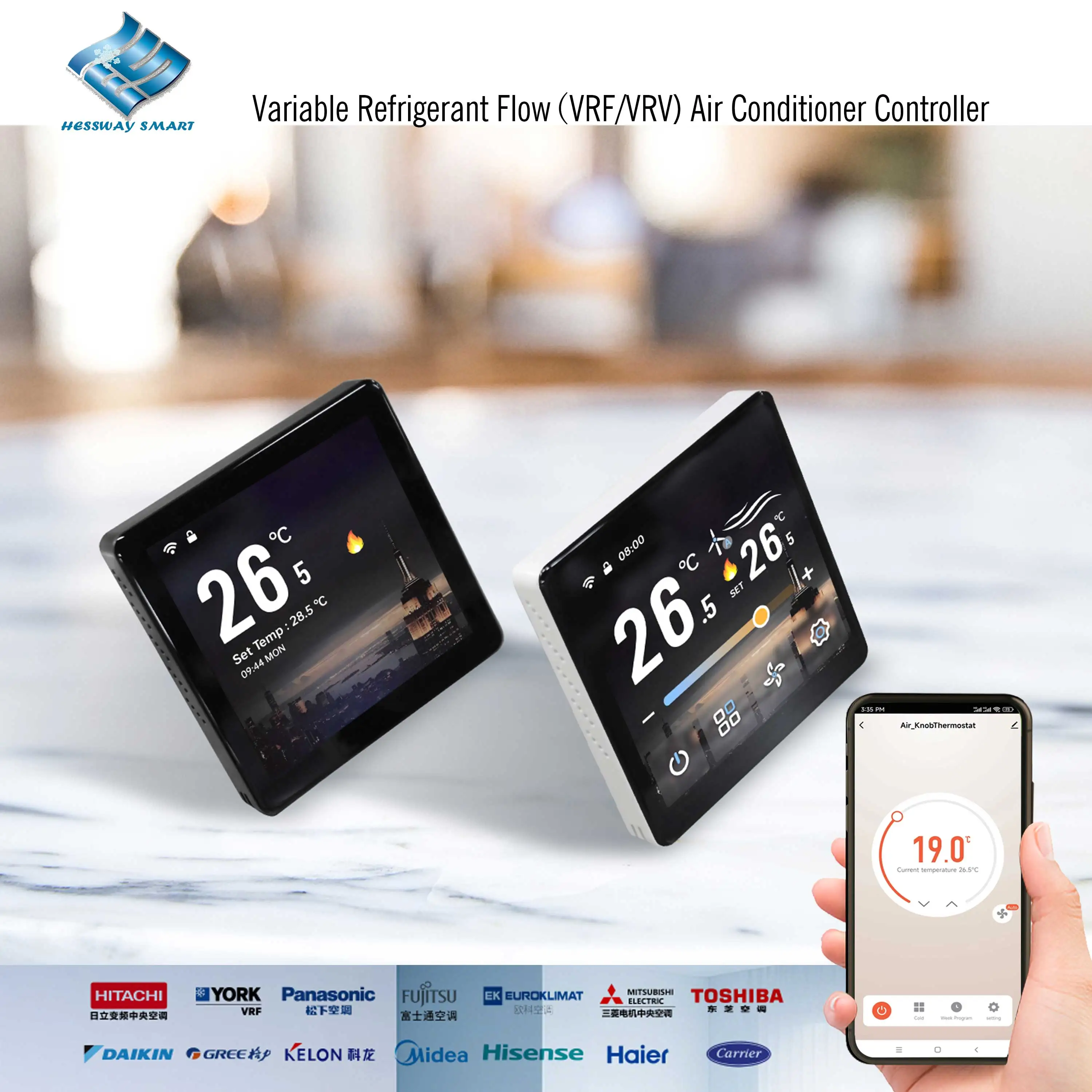 

ZIGBEE VRV/VRF термостат FUJITSU Hisense Mitsubishi Midea GREE Haier быстрорегулирующее охлаждение отопление центральный кондиционер
