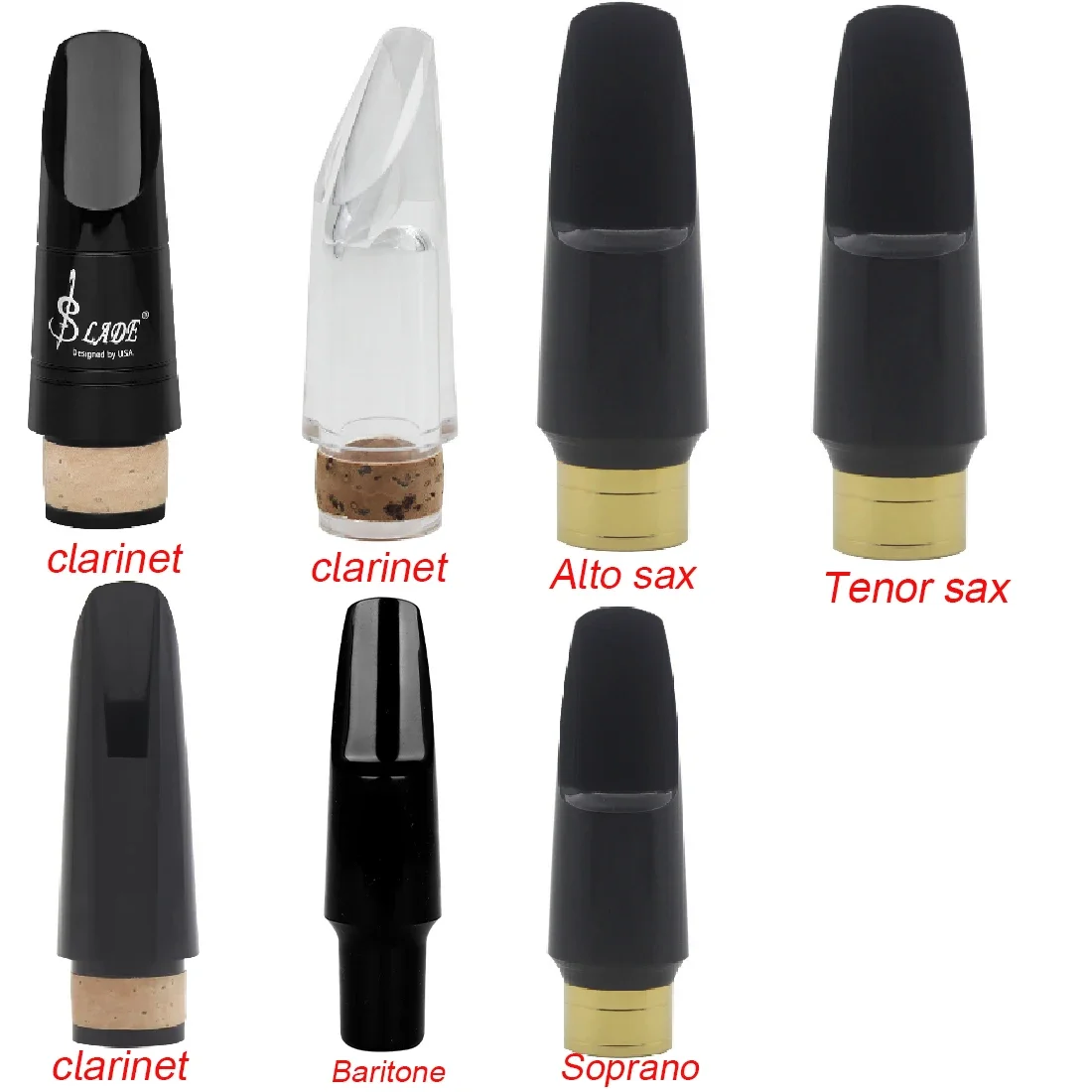 ABS Plated Clarinet Mouthpiece Cap for Alto Tenor Soprano Baritone Woodwind Instrument Protective Accessory