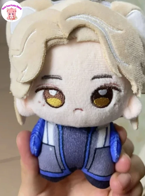 

10cm Cartoon Anime Dolls Lage Nine Cotton Doll Nunu Body Mini Keychain Soft Plushie Toy Figures Collection Fans Gift