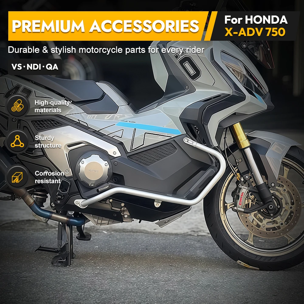 Motorcycle Bumper Crash Bar Engine Frame Guard Anti-Fall Protector For Honda X-ADV 750 2017-2026