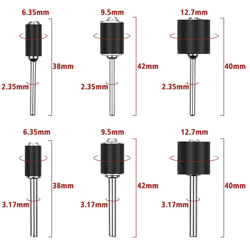 

A83I-900 Pieces Sanding Band Sleeves (80 /120 /240 ) + 18 Pieces Drum Mandrels (2.35Mm/3.17Mm)+ 3 Combination Wrench