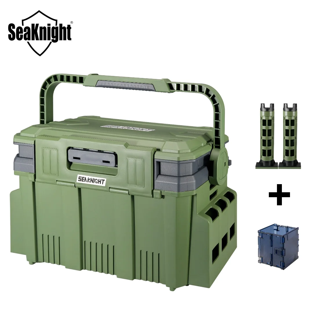 SeaKnight Hard Fishing Tools Storage Box SK01/SK05 Thickened Large Space Box 20L Multifunctional Storage Box Double Layer Box