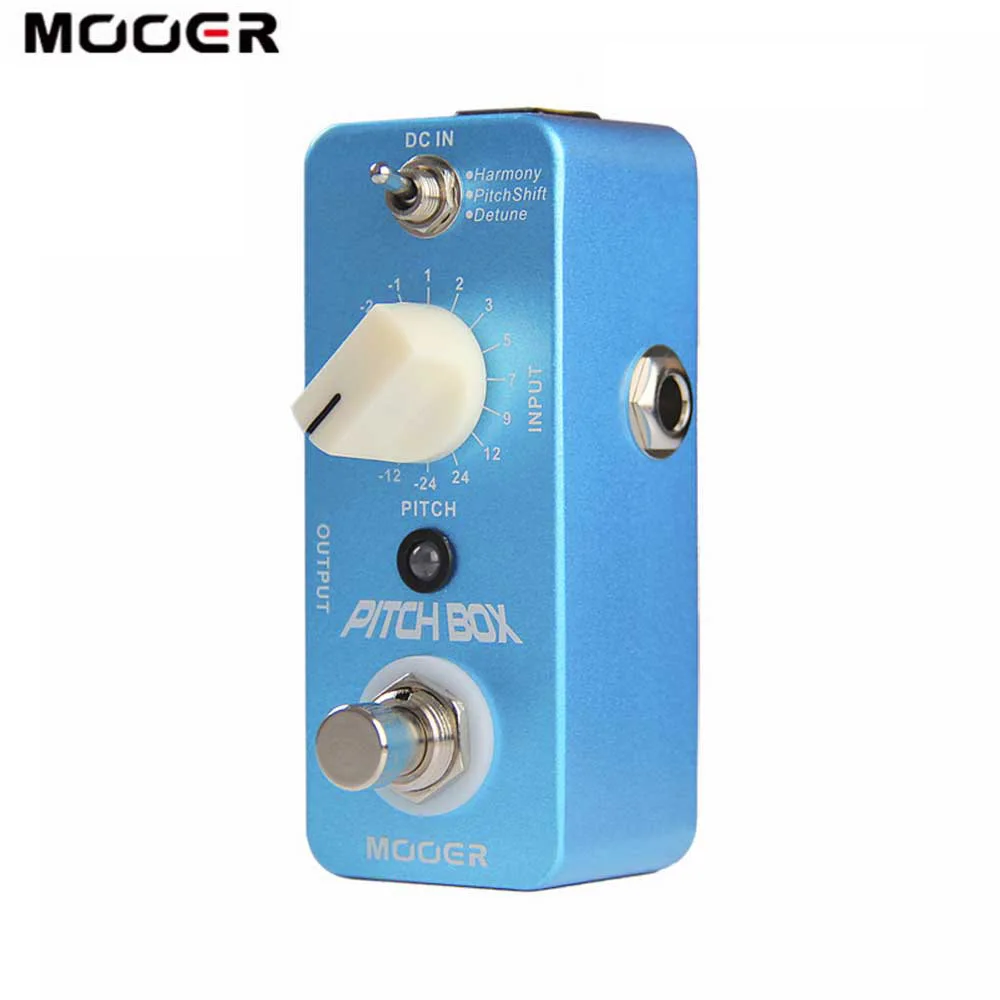 MOOER MPS1 Pitch Box Guitar Effect Pedal 3 Effects Modes Harmony Pitch Shift Detune True Bypass Guitar Pedal Guitar Accessories