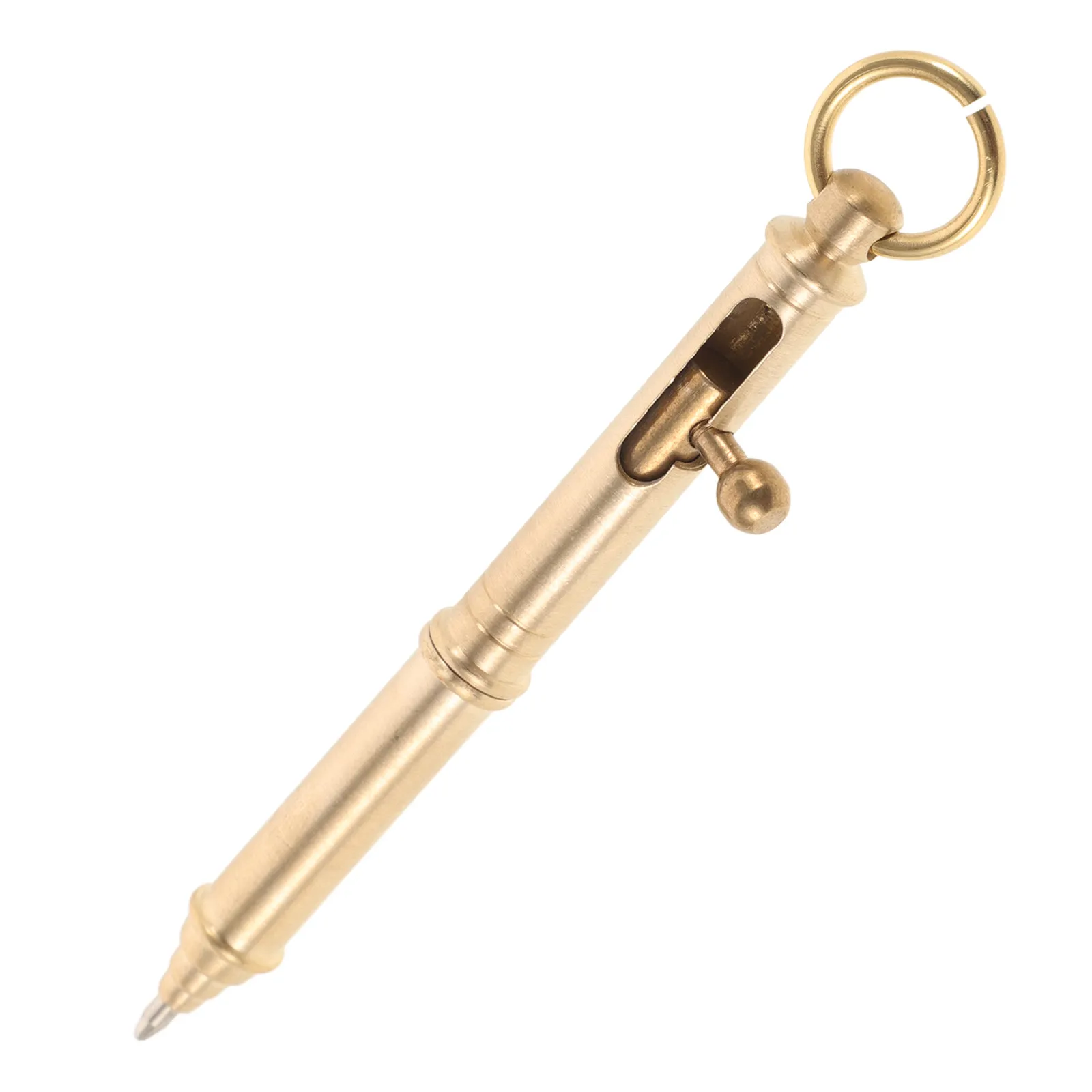 

Handcrafted Brass Writing Pen Vintage Gel Ink Pen Portable for Office Drawing Sketching Fun Pens Practical Pens