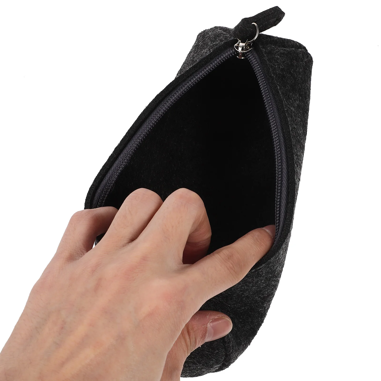 

4pcs Zipper Pencil Case Large Capacity Felt Stationery Bag Organizer For Students Portable Makeup Storage Bag School