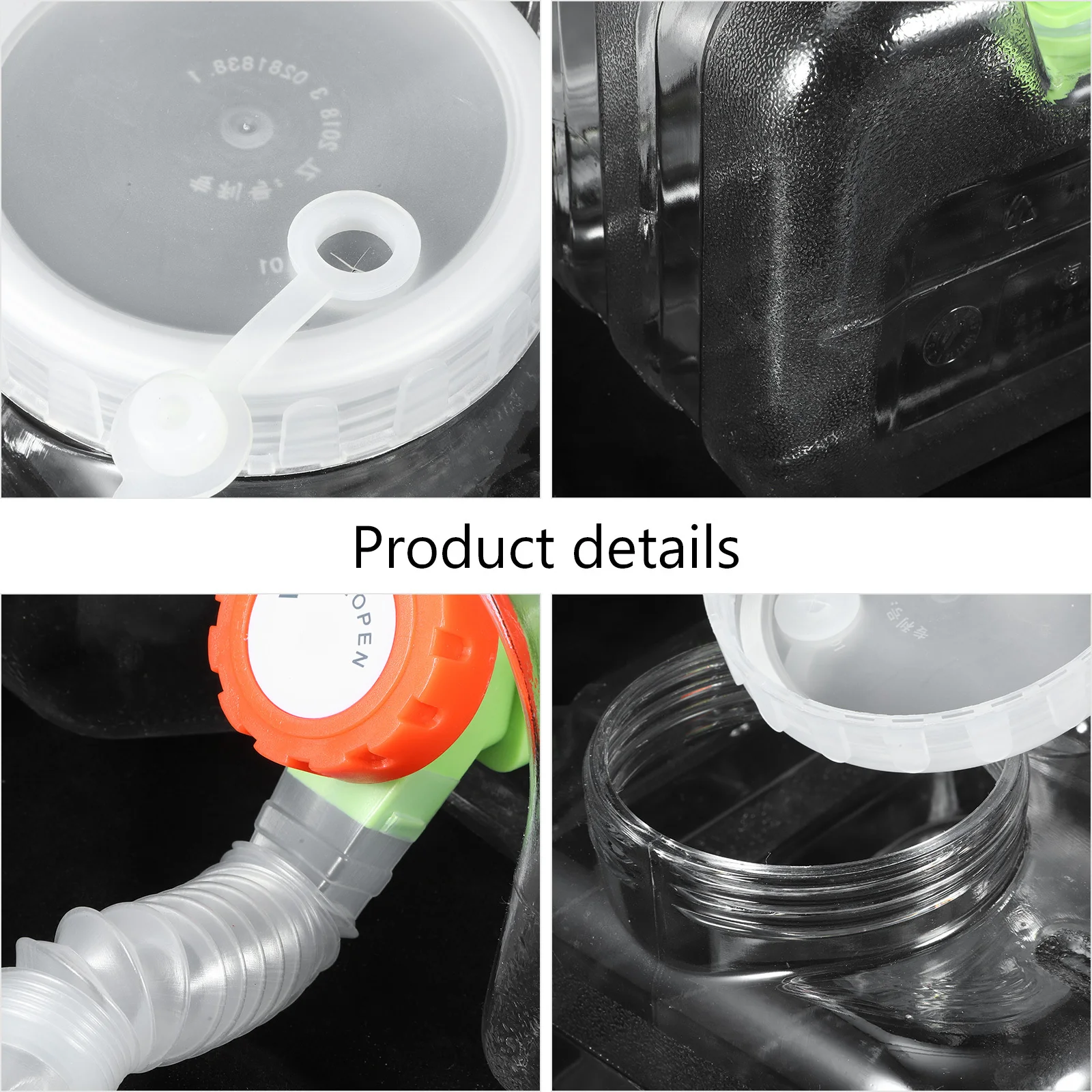 

1 set Portable Container Camping Transparent Bucket With Tap Large Capacity Jug Outdoor Storage Bucket Liquid Carrier For Travel