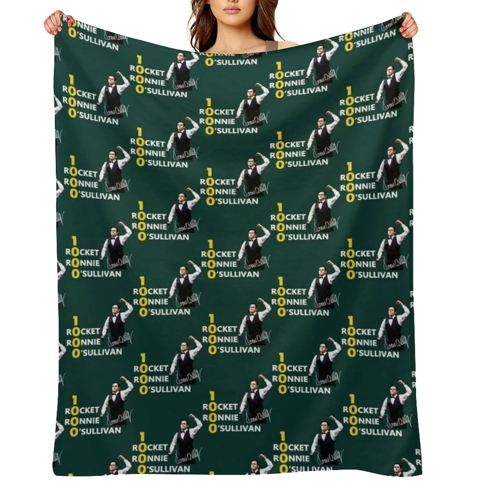 

Rocket Ronnie O_Sullivan Throw Blanket halloween warm winter Hairy Warm Blankets