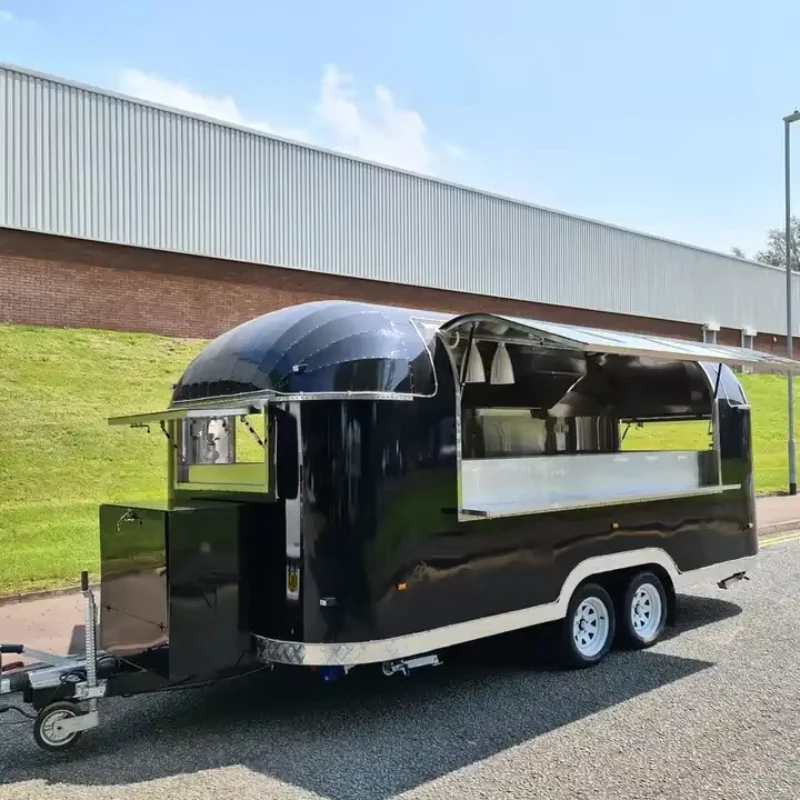 Mobile Food Trailer Street Mobile Food Cart EPA Approved Factory Mobile Food Truck for Sale Steel American