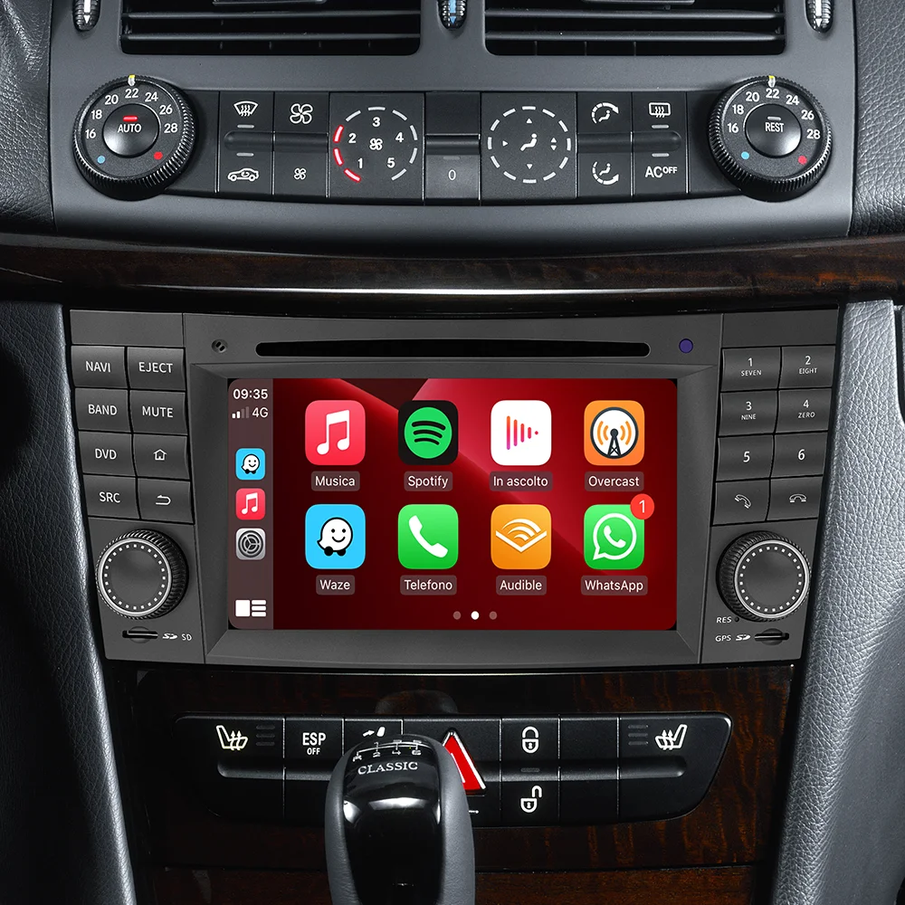 

Wireless Android Auto Radio for Mercedes Benz E-Class W211 E200 E220 E300 E350 E240 E270 E280 CLS class w219 CarPlay stereo DSP