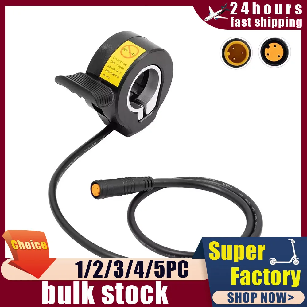 3 Pin Wasserdichte Speed Control Paddle Gasgriff 12 V-72 V Drossel Für Elektrische Fahrrad 130X Daumen-drossel Beschleuniger Teile