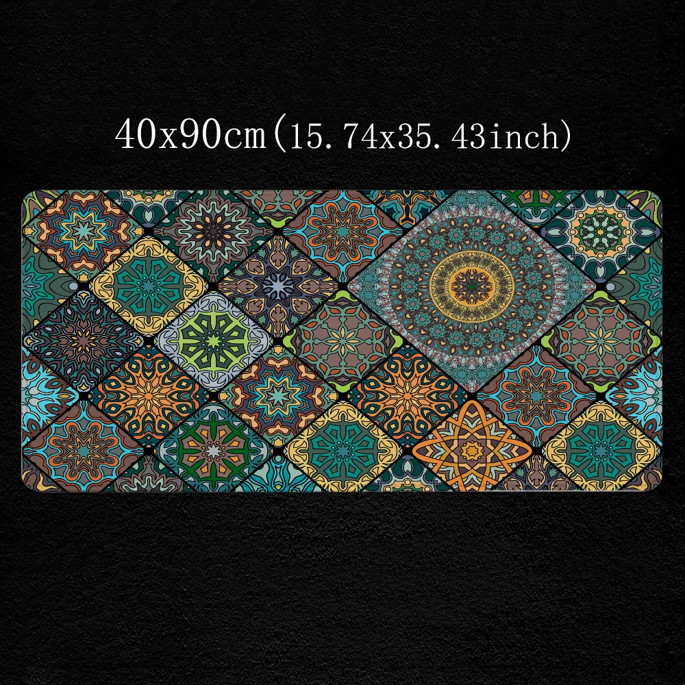 Moroccan Pattern Gamer Desk Mat Pk Control Mouse Pad 900x400 Mousepad Anime Pc Gaming Setup Accessories Computer Table Large Xxl