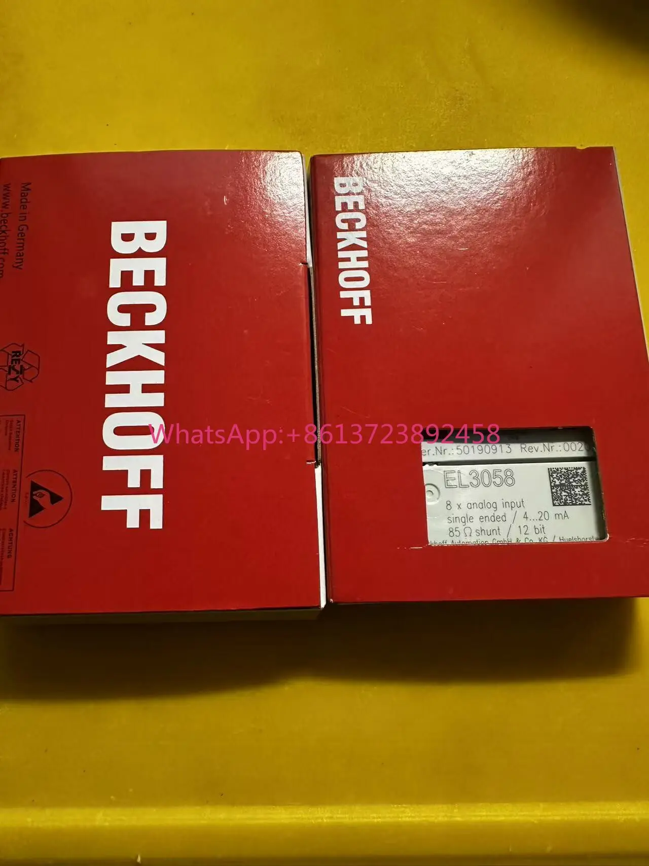 

Beckhoff module EL3058 is brand new and original, high quality