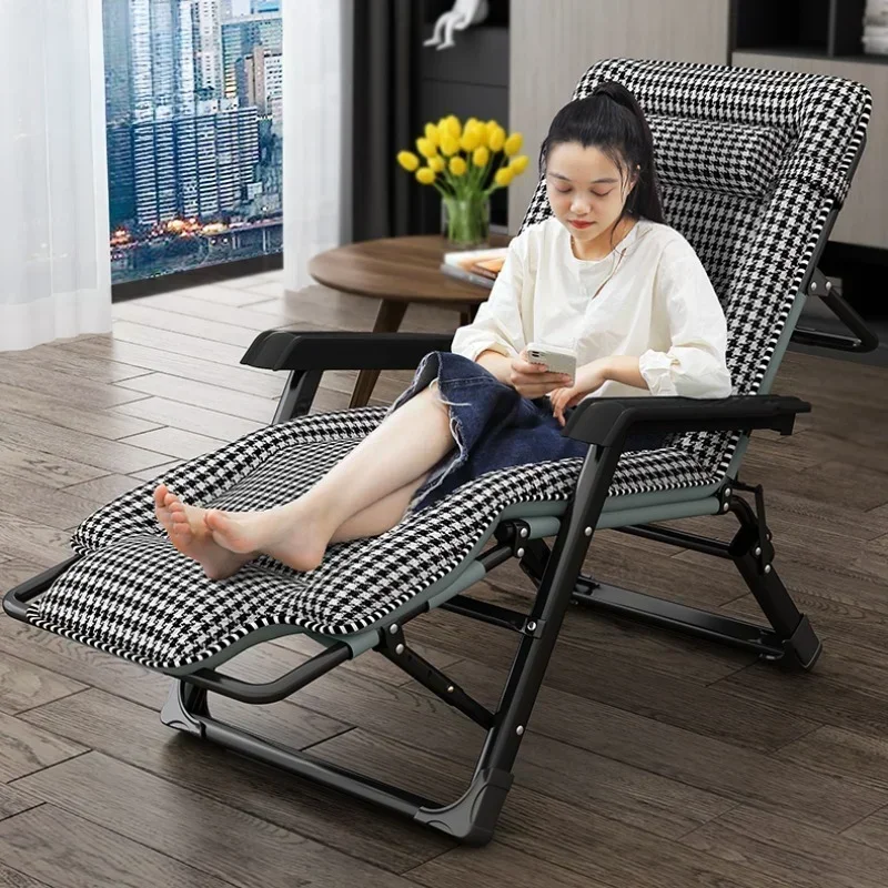 Office Beach Chaise Lounge Relaxing Folding Balcony Lazy Chaise Lounge Home Relaxation Sillon Reclinables Furniture QF50TY