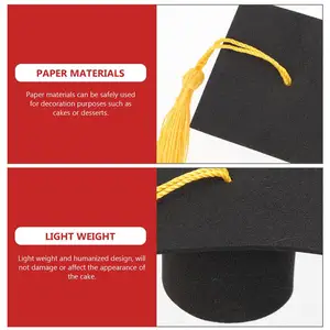 10 PCs Mini -Abschlusskappen von Promotionskappen Mini Schöne Abschlusskappe des Abschlussparty Graduiertenhuts 6 Hauptverkaufshalle des Abschlusses - №5