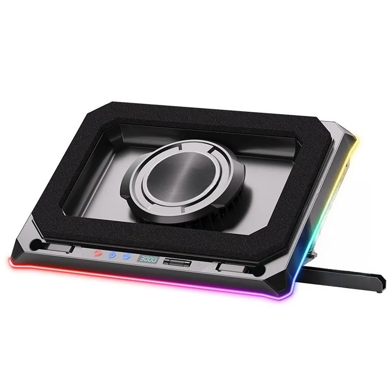 A8 Air Pressure Laptop Cooling Pad RGB Gaming Cooler Silent Notebook Heat Dissipation Adjustable Height Support Stand