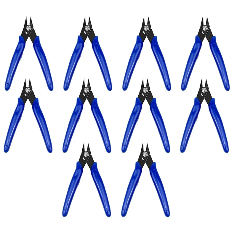 【Hot Selling】Blue Handle 170 Electronic Pliers Industrial Nozzle Plastic Diagonal Pliers Model Trimming Cutting Pliers