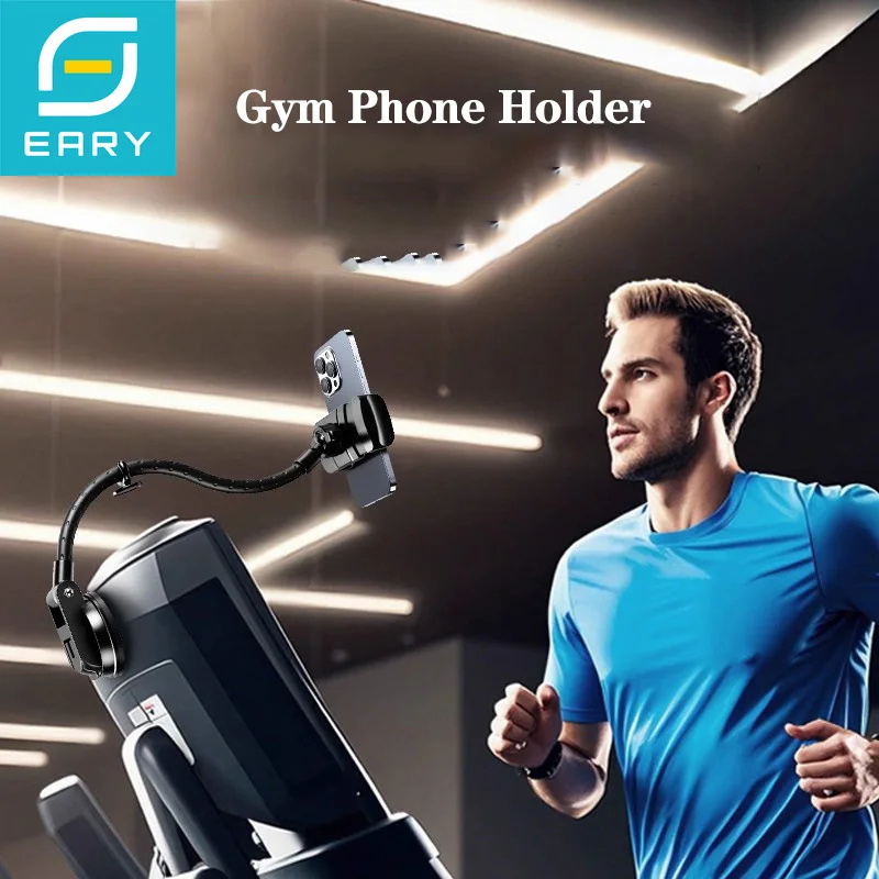 

Держатель для телефона на присоске Eary Gym, длинная регулируемая подставка для телефона с зажимом для стола, настенная подставка для iPhone 17, 16, 15, 14, 13, Air Samsung